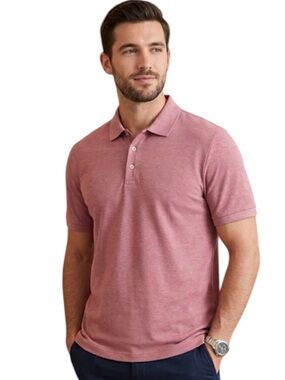Ted Baker London Zeiter Slim Fit Polo Shirt Size 5 XL Mauve Pink
L